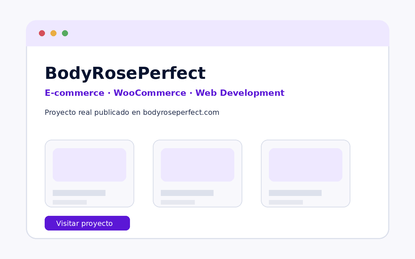 Vista previa del proyecto BodyRosePerfect